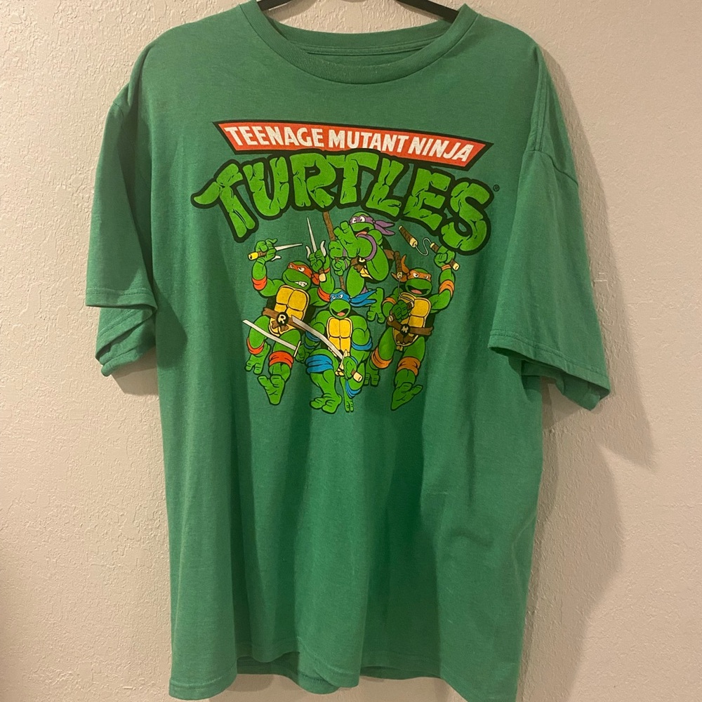 Teenage Mutant Ninja Turtles XL green tee shirt  Halloween costume unisex tMNT